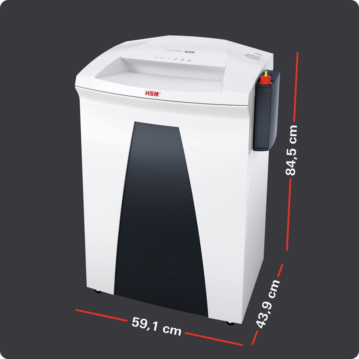 HSM Securio B34, 4,5 x 30mm, P-4 su automatinio tepimo sistema 6 HSM Securio B34, 4,5 x 30mm, P-4 su automatinio tepimo sistema 6